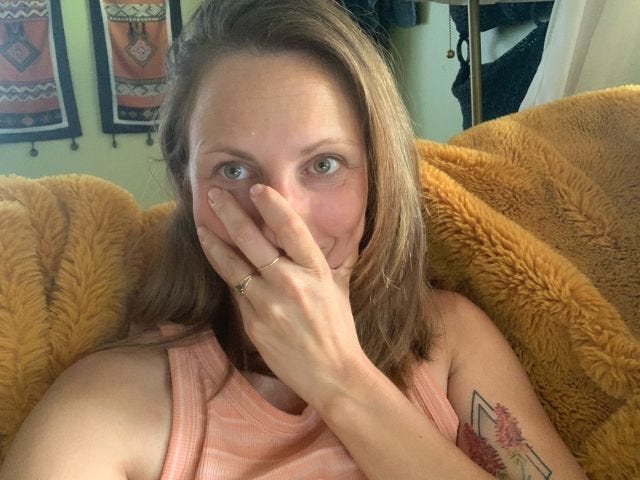 Actual photo of the moment after pressing SEND.