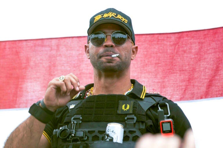 Henry “Enrique” Tarrio smoking