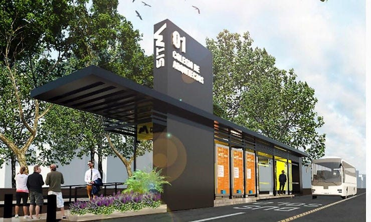 Aguascalientes bus stops and brt system 