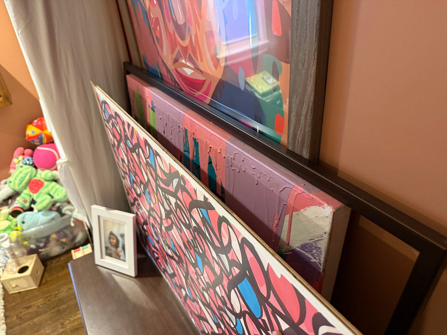 street art canvases and children's toys street art canvases and children's toys