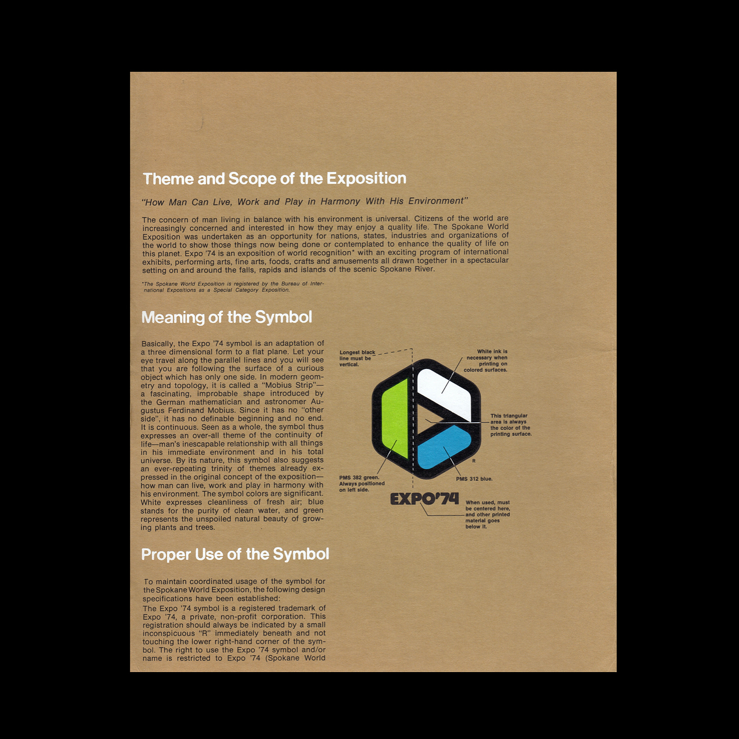 Expo 74 Brand Standards Manual
