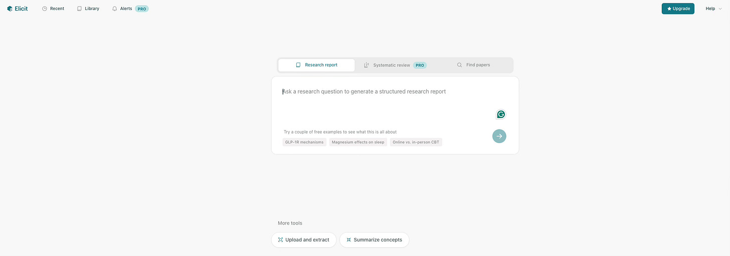 Elicit UI