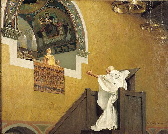 Jean-Paul Laurens - Saint John Chrysostom and Empress Eudoxia
