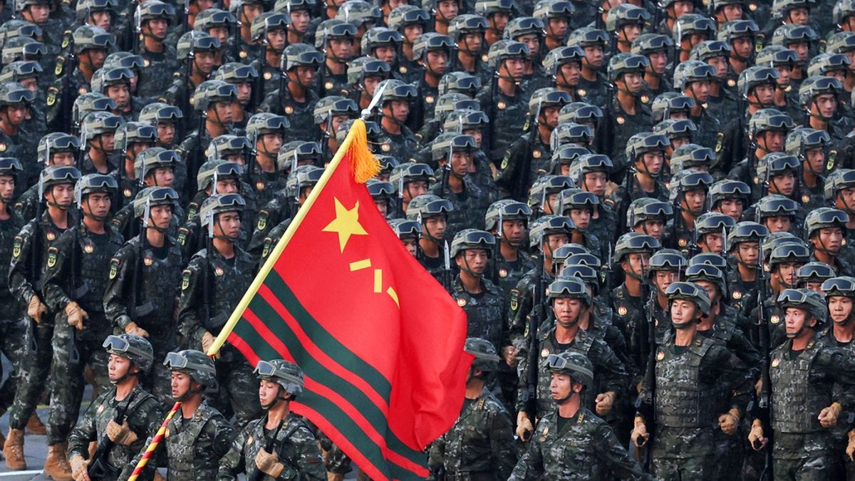 中国9/3在北京天安门举行盛大的阅兵仪式，纪念二次世界大战落幕80周年。（美联社）