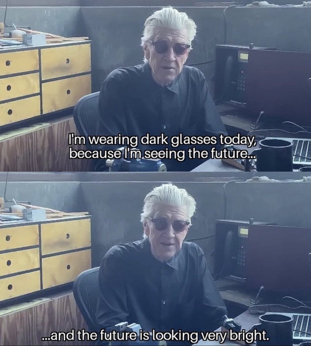 IMAGEM] Aqui estão algumas motivações de David Lynch. : r/GetMotivated