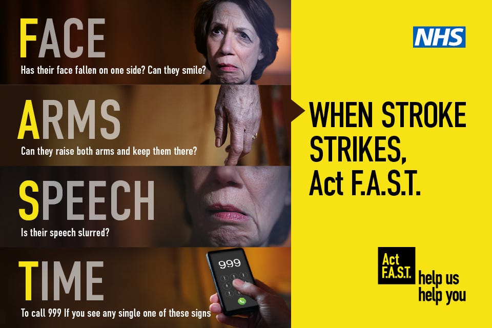 Relaunch of the Act FAST campaign to improve stroke outcomes - GOV.UK