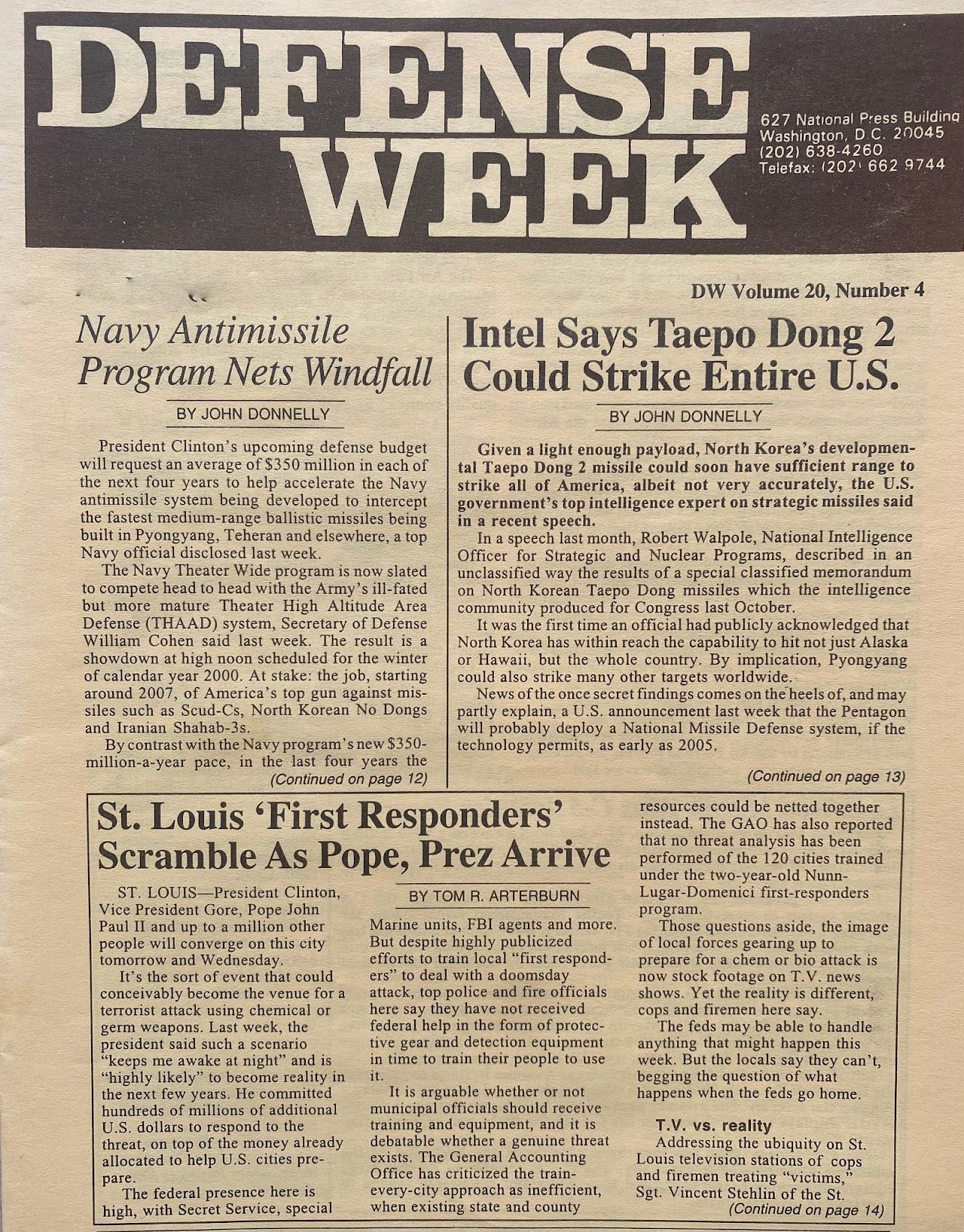 About - DEFENSE WEEK
