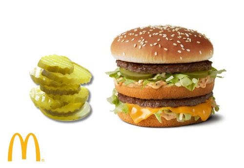 Mc Donald's pickles