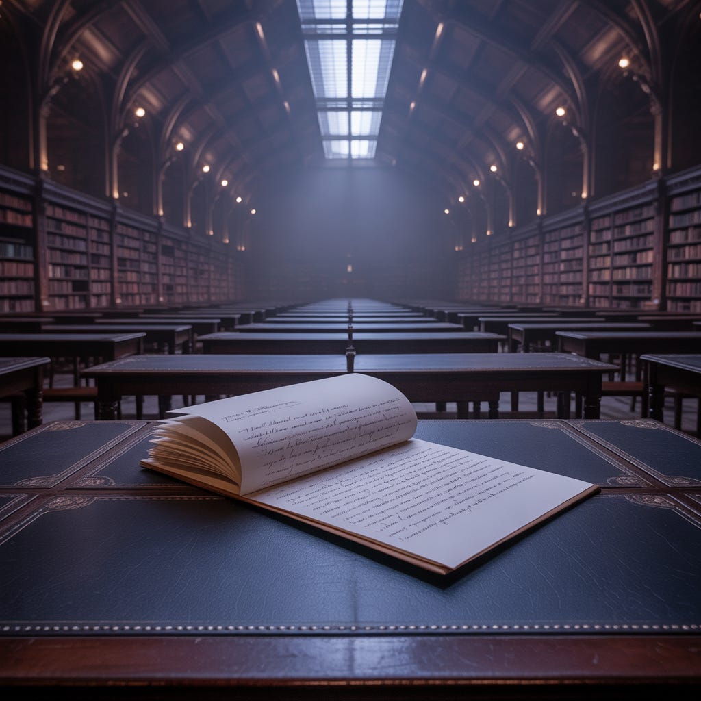 A beautifully written blog post floating in an empty digital space, with no readers in sight, representing the gap between creation and promotion