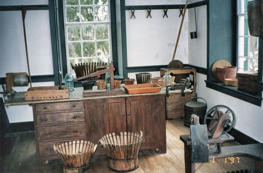 Shaker Village of Pleasant Hill - Harrodsburg Kentucky ~ Basket Making Room