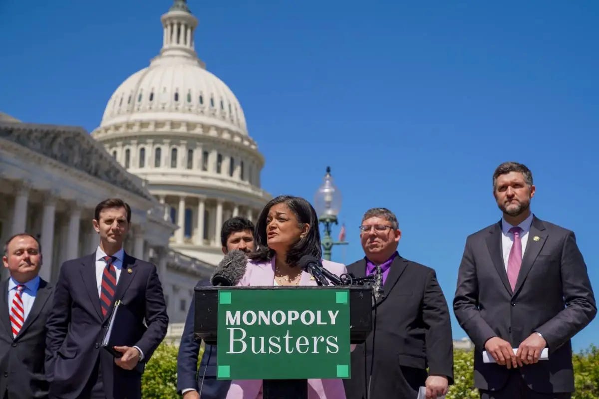 Jayapal Leads Charge Against Corporate Greed With New 'Monopoly Busters ...