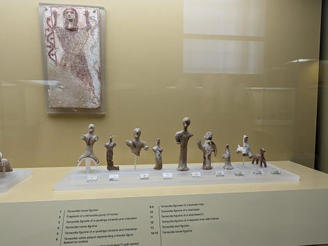 Greek pottery of various shapes