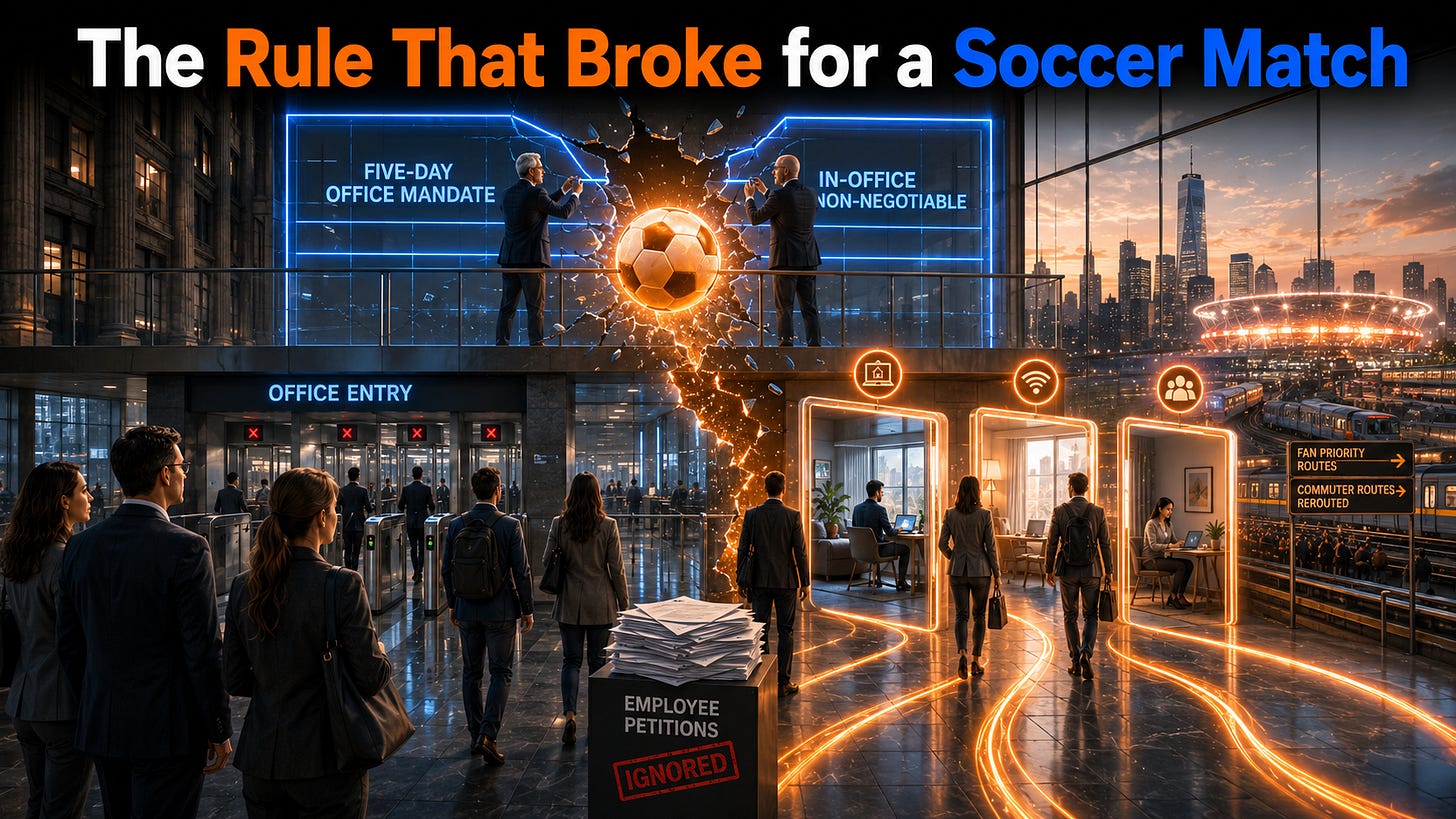 The Rule That Broke for a Soccer Match