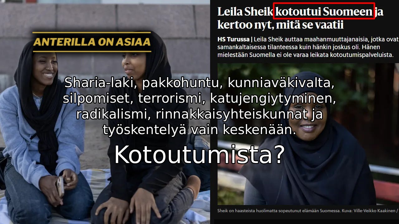 Kotoutumisella tarkoitetaan Helsingin - Hamasin sanomien mukaan uuteen maahan, yhteiskuntaan ja kulttuuriin sopeutumista sekä uusien toimintatapojen omaksumista. Vastuu kotoutumispalveluista siirtyi vuoden alussa valtiolta kunnille. Kotoutumisella tarkoitetaan Helsingin - Hamasin sanomien mukaan uuteen maahan, yhteiskuntaan ja kulttuuriin sopeutumista sekä uusien toimintatapojen omaksumista. Vastuu kotoutumispalveluista siirtyi vuoden alussa valtiolta kunnille.