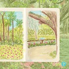 The Garden Trip that Inspired Sketchbook Pages