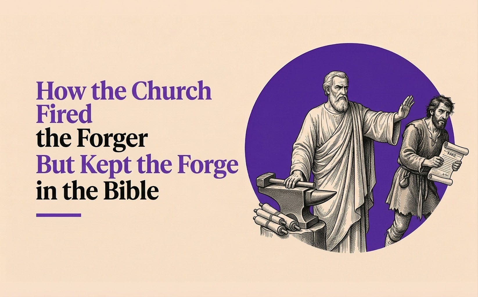 How the Church Fired the Forger But Kept the Forge in the Bible