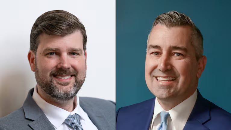 Headshots of Mike Schmidt and Nathan Vasquez, side by side. Headshots of Mike Schmidt and Nathan Vasquez, side by side.