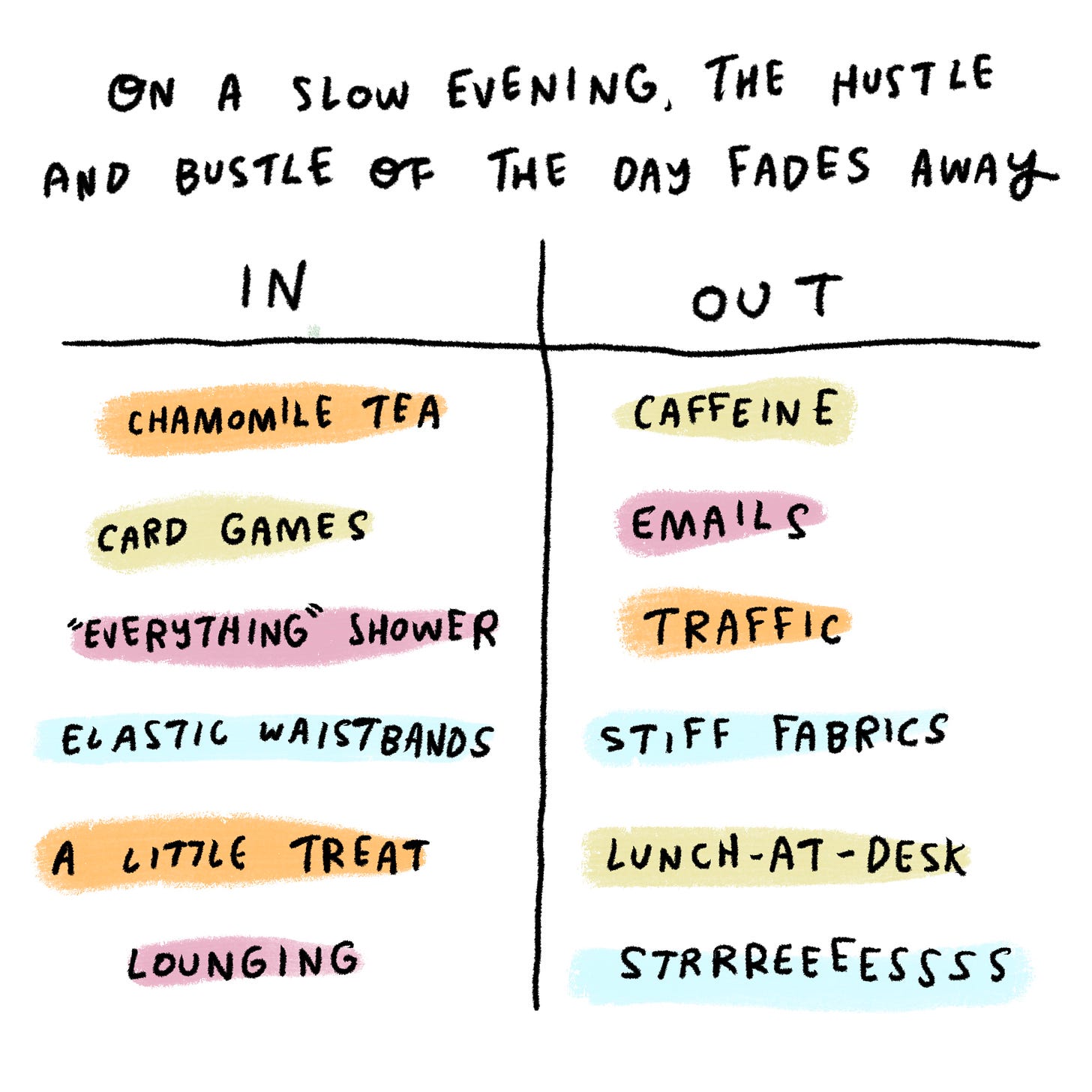  On a slow evening, the hustle and bustle of the day fades away