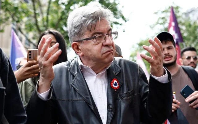 Jean-Luc Mélenchon's France Unbowed, is so extreme that most French Jews fear the anti-Semitism of the Left far more than the Right Jean-Luc Mélenchon's France Unbowed, is so extreme that most French Jews fear the anti-Semitism of the Left far more than the Right