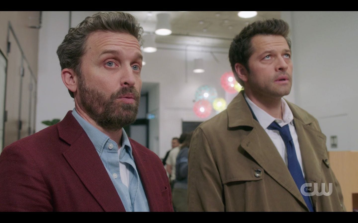 Cas with Chuck in Mirror Universe SPN 14.20 Cas with Chuck in Mirror Universe SPN 14.20