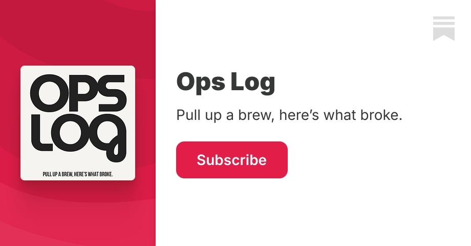 Ops Log | Substack