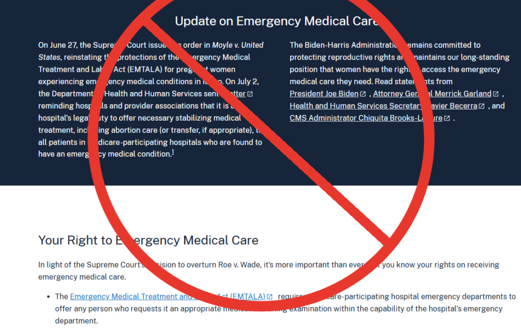 Trump Shuts Down U.S. Government’s Reproductive Rights Website?