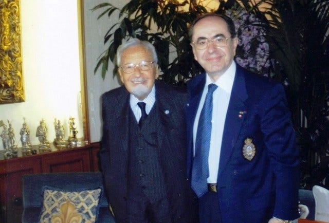 Licio Gelli impreuna cu Bartolomeu Savoiu