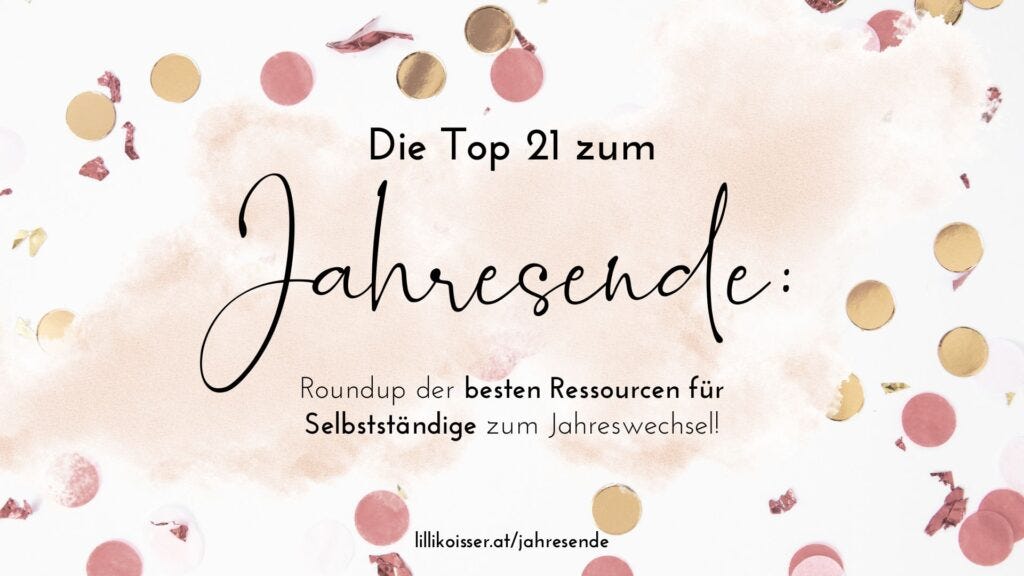 Top 21 Beiträge Jahreswechsel Selbstständige