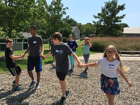 scenes of student experiences at the Bard Math CAMP