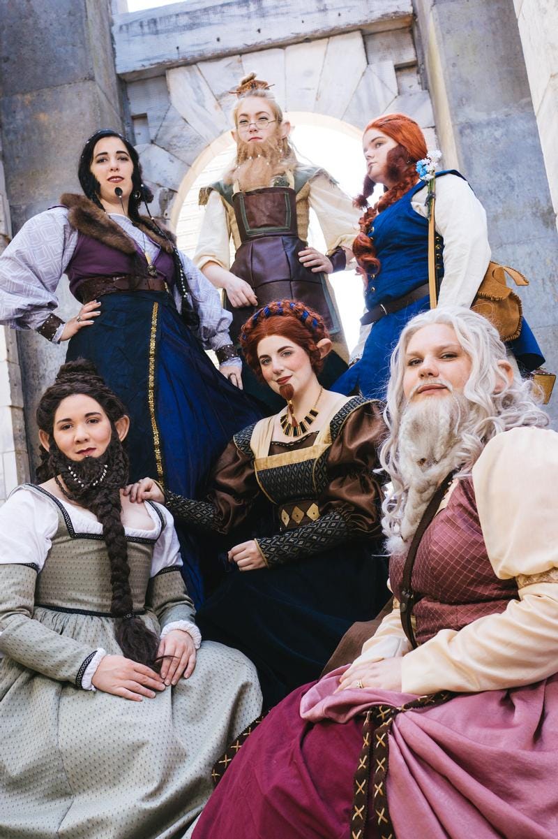 May be an image of 5 people and dirndl