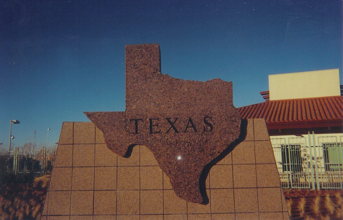 Texas sign Texas sign