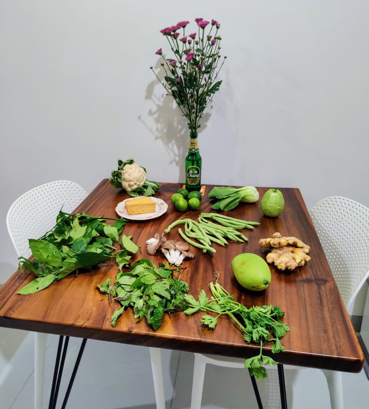 table of produce from vietnam