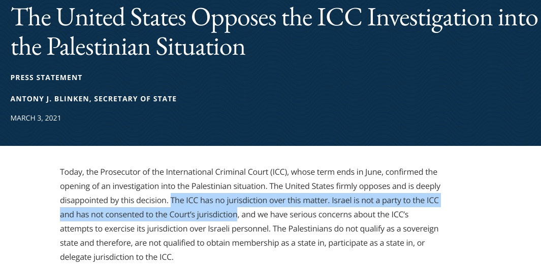 VIDEO -- Be Targeted or Be Instrumentalized: State Dept. Shifting Stance on International Criminal Court from Overtly Undermining to Using it Against Russia 