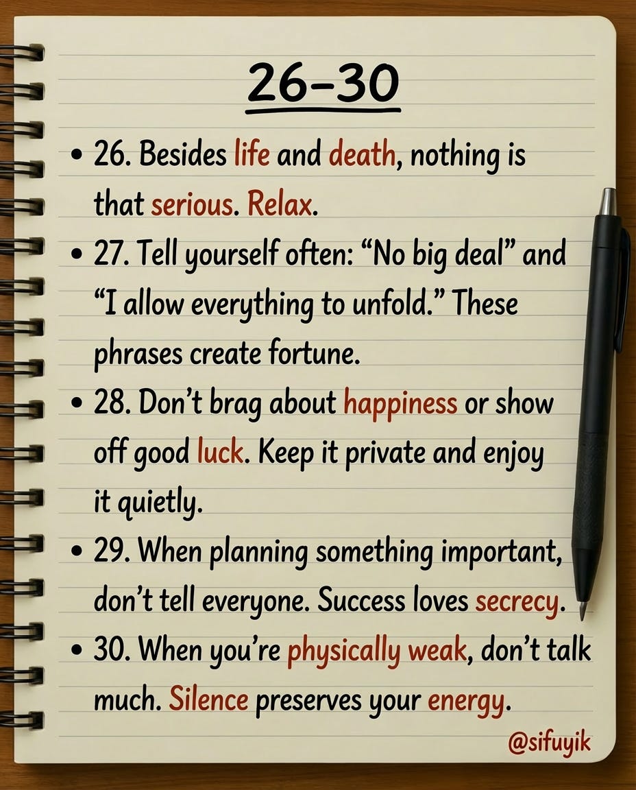 39 RULES TO IMPROVE YOUR LUCK AND BLESSING