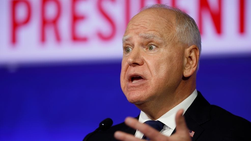 Tim Walz brushes off question about past falsehoods: 'I don't think people  care'