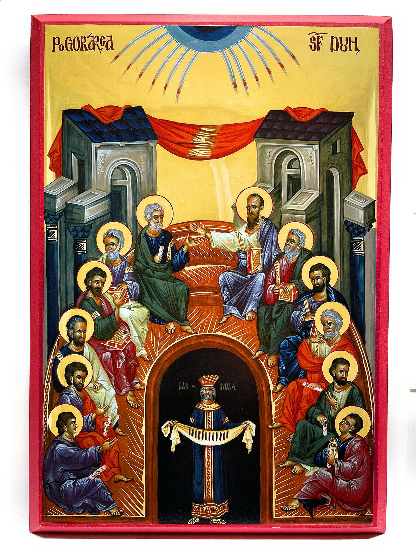 Orthodox Icon of Pentecost – Descent of Holy Spirit on Poplar Wood - Etsy Orthodox Icon of Pentecost – Descent of Holy Spirit on Poplar Wood - Etsy