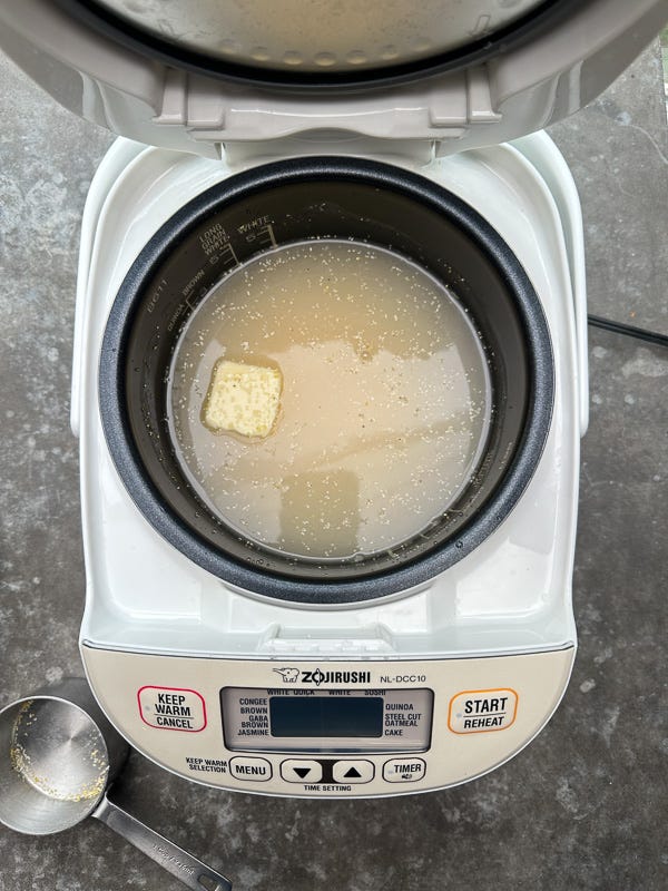 This rice cooker polenta recipe is an easy, hands-off way to make creamy polenta without constant stirring, perfect for weeknight dinners and meal prep.