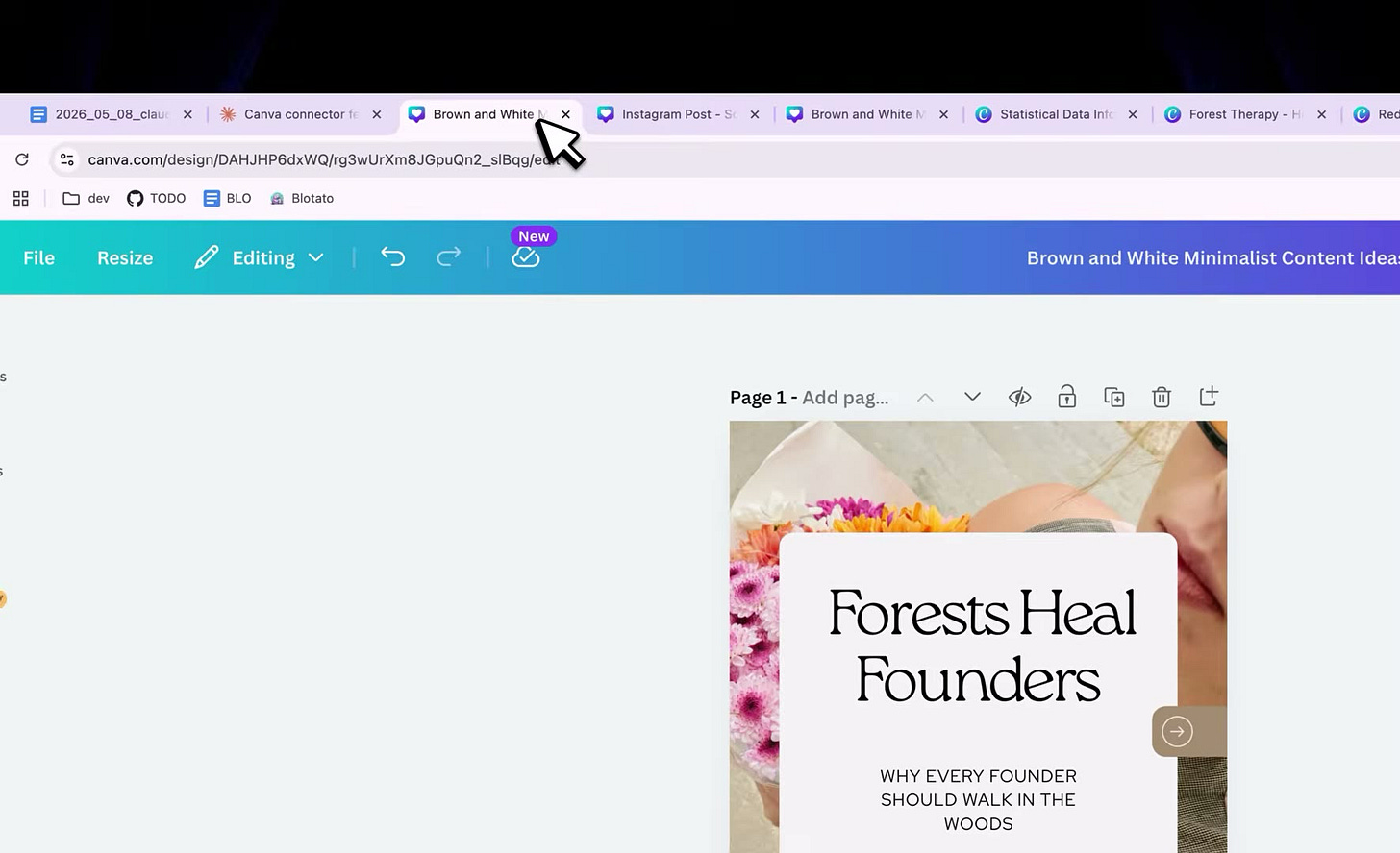 A Canva carousel template filled with new content by Claude A Canva carousel template filled with new content by Claude
