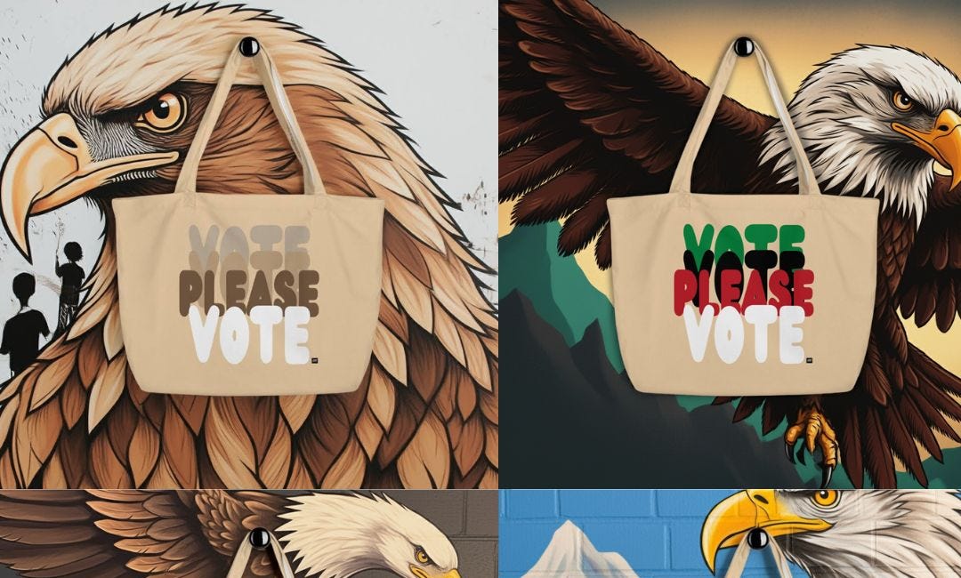 Vote Tote Bags now in the Shop!