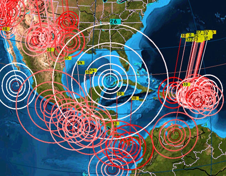 The 6.1 Cuba Quake Struck on the Black Star – Sun Centerline