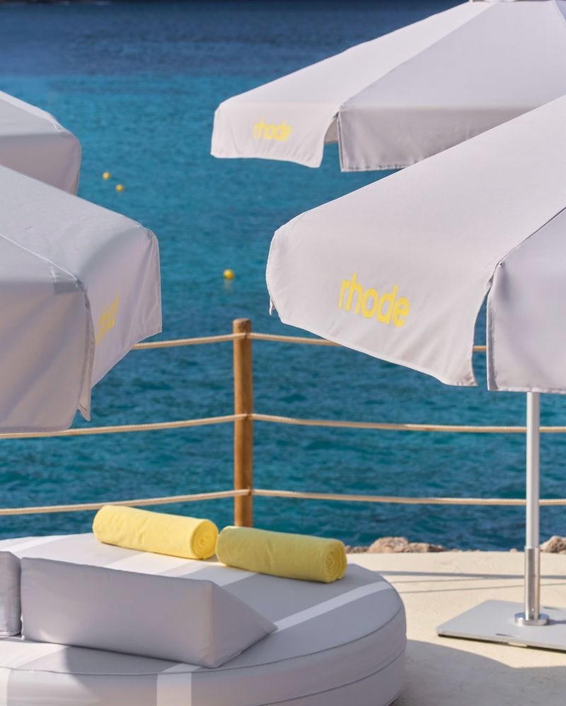 Welcome to the rhode skin Summer Club. A sun-soaked takeover of the beach  club, Gran Follies in Mallorca, Spain, unveiling the 'Lemontini' Lip Tint.  A combination of sunny hues and a subtle… |