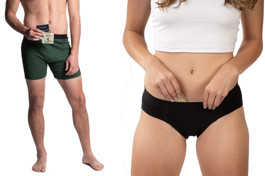 Stashitware Anti-theft underwear for men and women Stashitware Anti-theft underwear for men and women