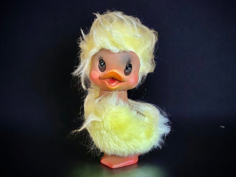 Cute Kamar Rubber Face Ducky Vintage 1969 image 1