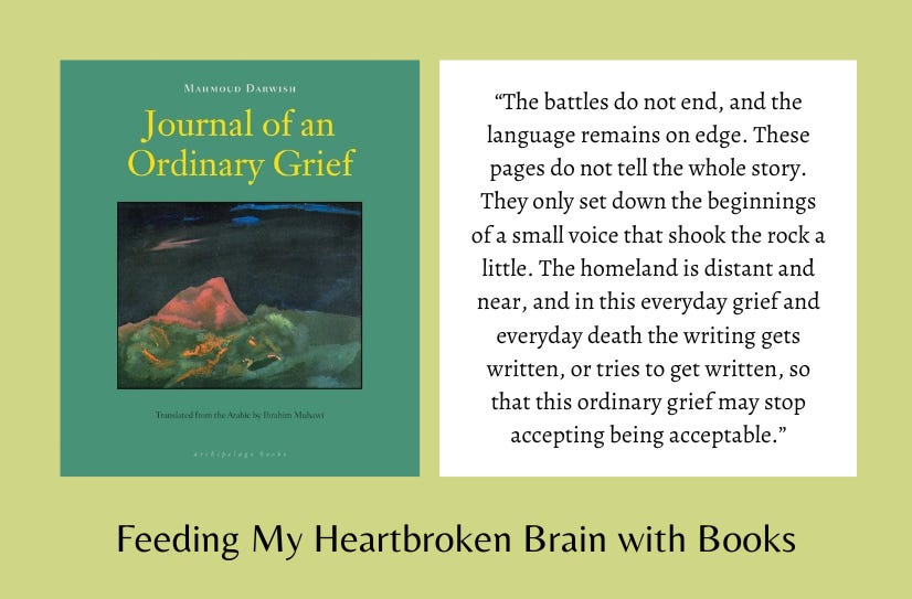 Journal of an Ordinary Grief by Mahmoud Darwish