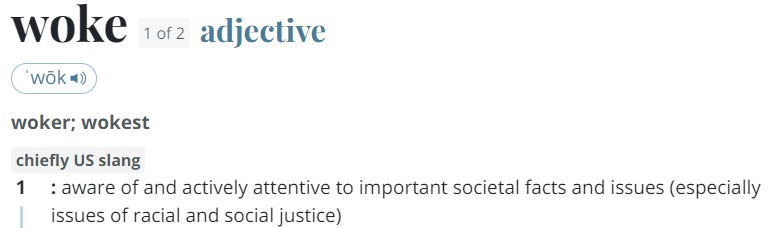Webster define woke Webster define woke