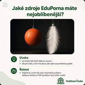 Jaké zdroje eduporna máte nejoblíbenější? 