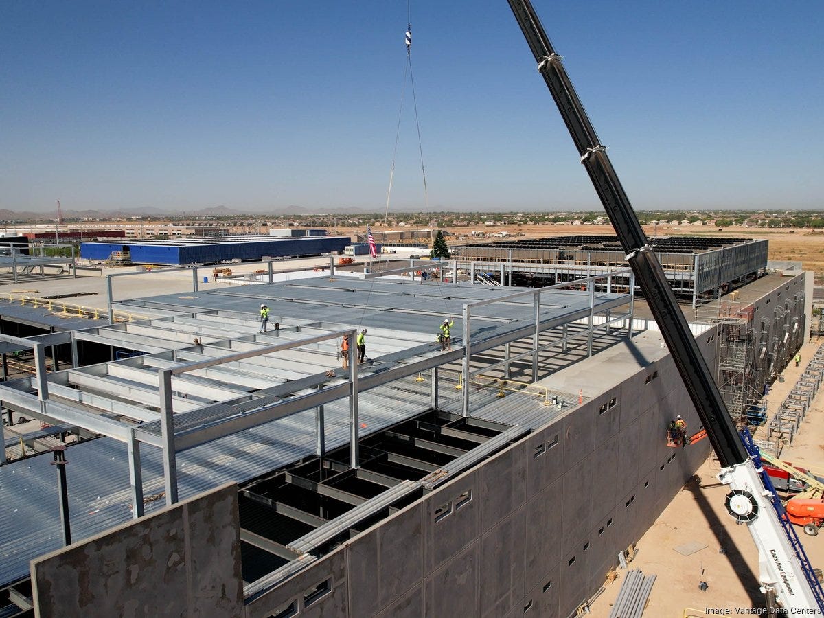Vantage Data Centers holds topping out ceremony for $1.5 billion campus in  Phoenix area - Phoenix Business Journal