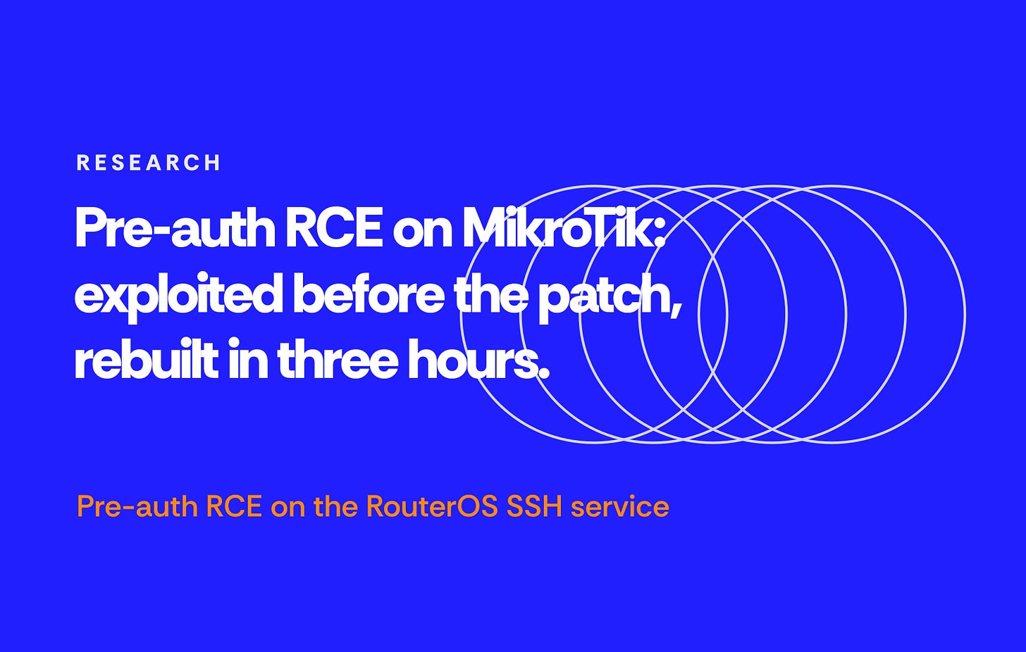 MikroTrick: exploited before the patch, rebuilt in three hours
