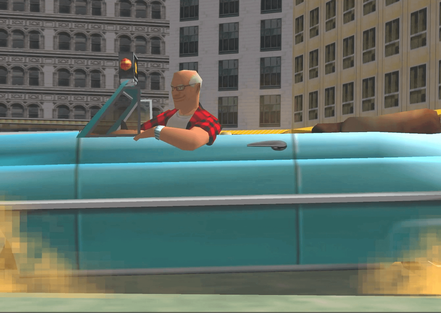 Walz in Crazy Taxi