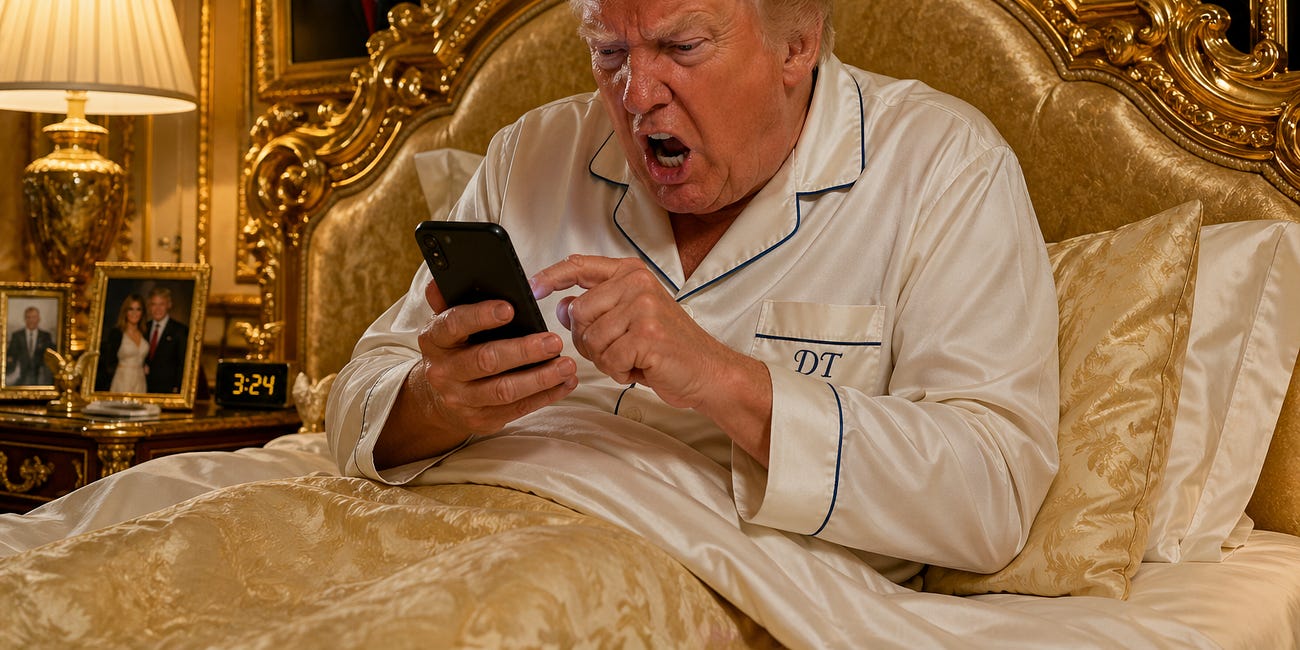 The Saturday Report 4/25/26 —What can be done about a sleep-deprived, paranoid 79-year-old w/the nuclear codes, awake at 3 am posting rage into a phone?